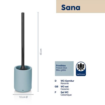 WC sada Kela KL-24523 Sana keramika průměr 10 x 45 cm ledově modrá (2)