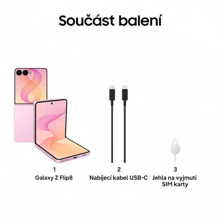 Mobilní telefon Samsung Galaxy Z Flip8 5G 256GB Pink (1)