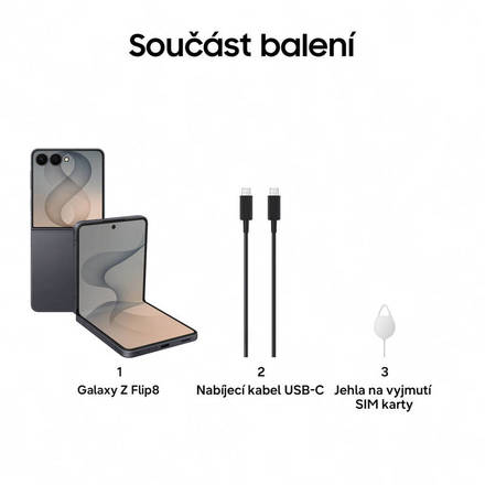 Mobilní telefon Samsung Galaxy Z Flip8 5G 256GB Graphite (1)