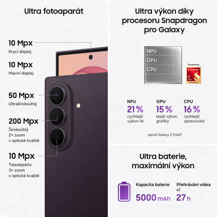 Mobilní telefon Samsung Z Fold 8 Ultra 5G 512GB Graphite (1)