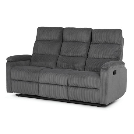 Sedací souprava Autronic polohovací, šedá, manšestrová látka, ASD-C5981 GREY6 (2)