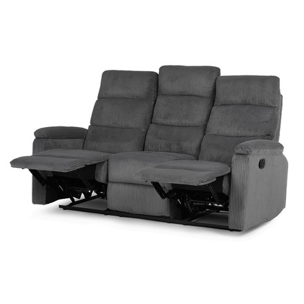 Sedací souprava Autronic polohovací, šedá, manšestrová látka, ASD-C5981 GREY6 (3)