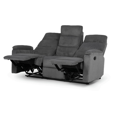Sedací souprava Autronic polohovací, šedá, manšestrová látka, ASD-C5981 GREY6 (4)