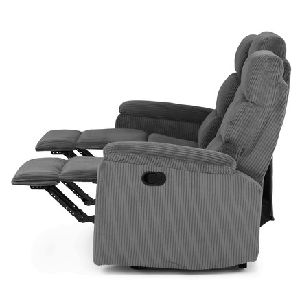 Sedací souprava Autronic polohovací, šedá, manšestrová látka, ASD-C5981 GREY6 (5)
