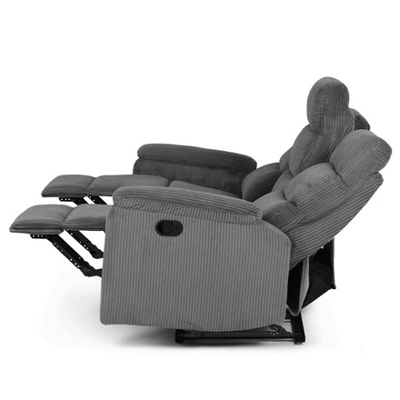 Sedací souprava Autronic polohovací, šedá, manšestrová látka, ASD-C5981 GREY6 (6)