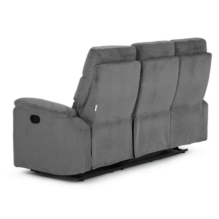 Sedací souprava Autronic polohovací, šedá, manšestrová látka, ASD-C5981 GREY6 (7)