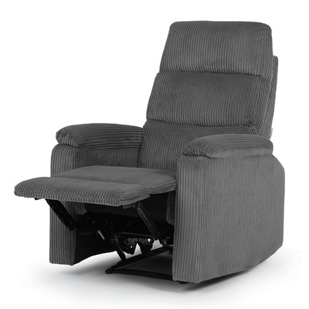 Sedací souprava Autronic polohovací, šedá, manšestrová látka, ASD-C5981 GREY6 (11)