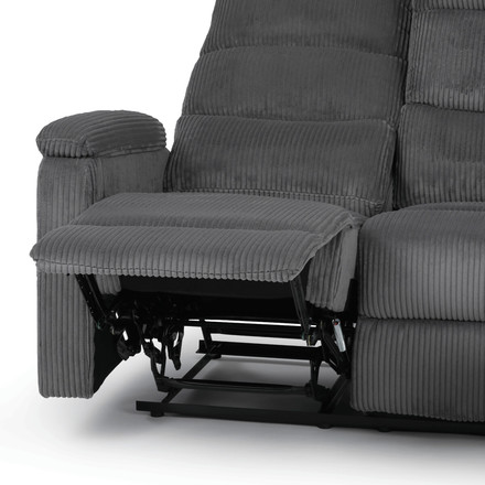 Sedací souprava Autronic polohovací, šedá, manšestrová látka, ASD-C5981 GREY6 (16)