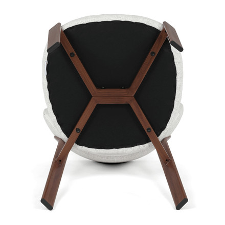 Moderní jídelní židle Autronic hnědá, látka, HC-L3125 WAL (7)