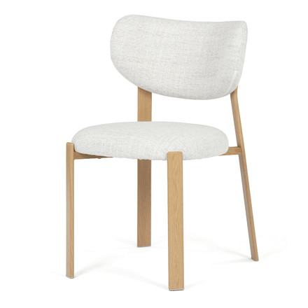 Moderní jídelní židle Autronic hnědá, látka, HC-L3125 OAK