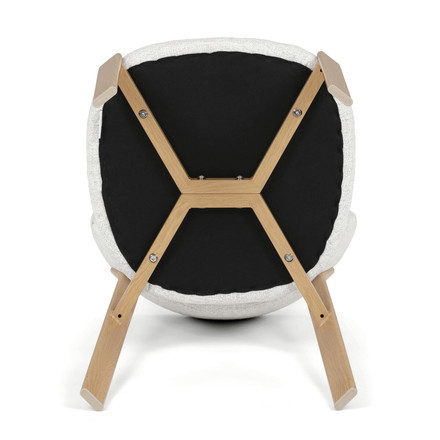 Moderní jídelní židle Autronic hnědá, látka, HC-L3125 OAK (5)