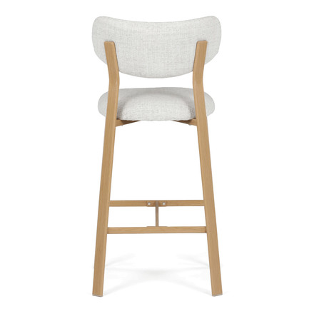 Barová židle Autronic bílá, látka, AUB-L3125 OAK (3)