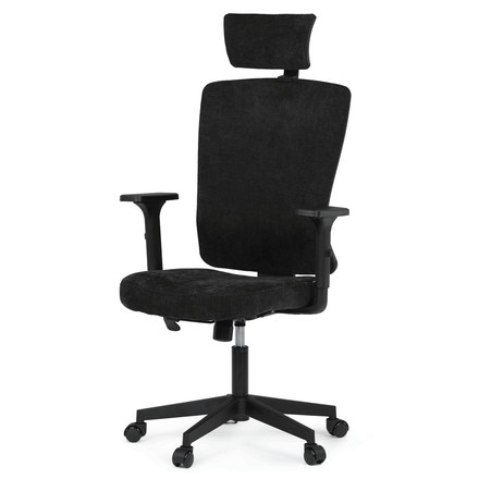 Kancelářská židle Autronic houpací mechanismus, černá látka, KA-W3137 BK