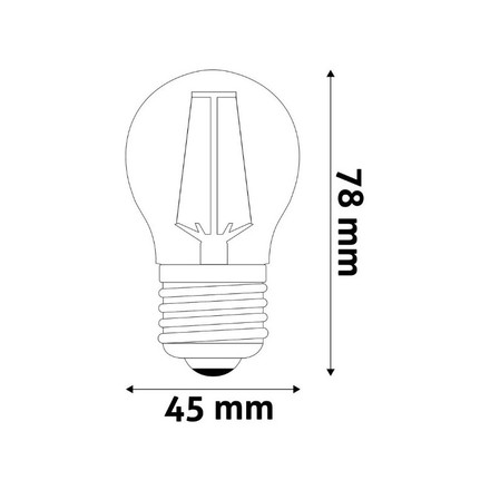 LED žárovka Avide 9570938 mini globe 2,5W, E27, 2700K, 250lm (1)