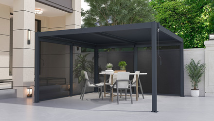 Boční markýza G21 boční markýza 3,7x2 m pro pergolu Austin (9)