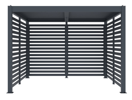 Fixní lamelová stěna G21 fixní lamelová stěna 2,8x2,2 m pro pergolu Austin (3)
