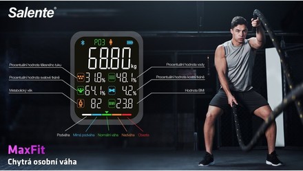 Osobní váha Salente OVS MAXFIT-BK (1)