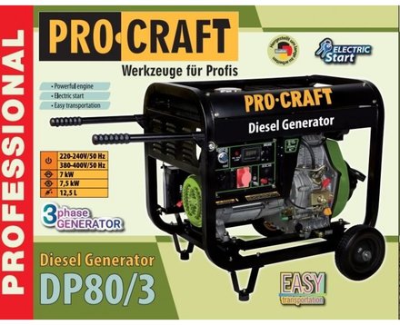 Naftová elektrocentrála Procraft DP80/3