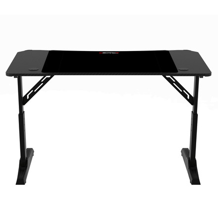 Pevný herní stůl Autronic 120x60cm, RGB LED, výběr výšky, melamin, carbon, LT-H1212 BK (5)