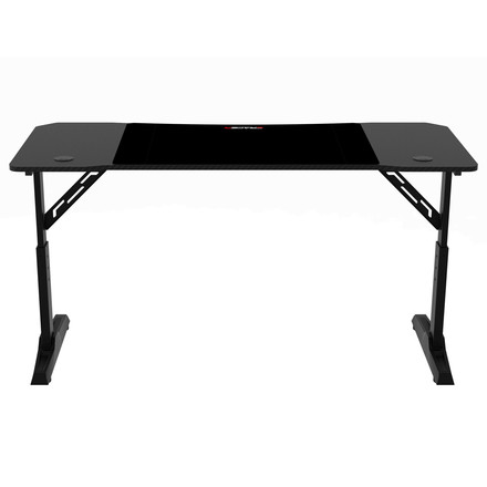 Pevný herní stůl Autronic 140x60cm, výběr výšky, melamin, carbon, LT-H1114 BK (5)