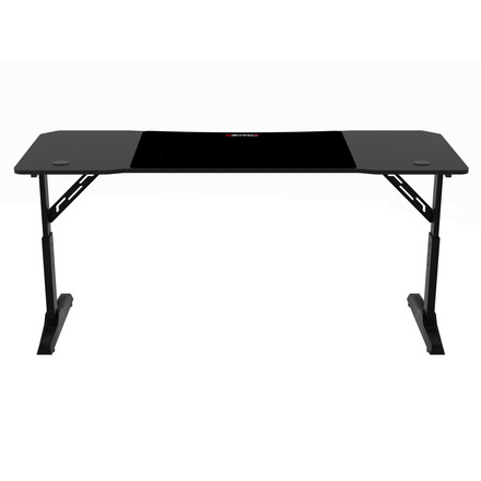 Pevný herní stůl Autronic 160x60cm, výběr výšky, melamin, carbon, LT-H1116 BK (5)