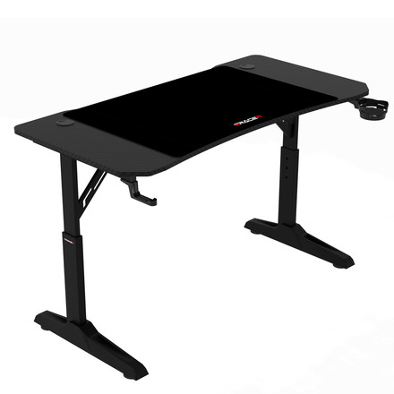 Pevný herní stůl Autronic 120x60cm, výběr výšky, melamin, carbon, LT-H1112 BK