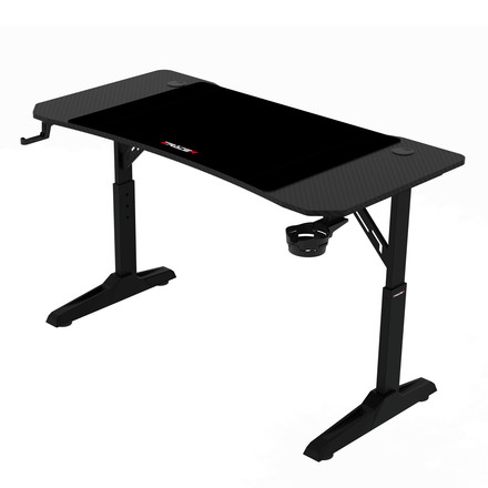 Pevný herní stůl Autronic 120x60cm, výběr výšky, melamin, carbon, LT-H1112 BK (2)