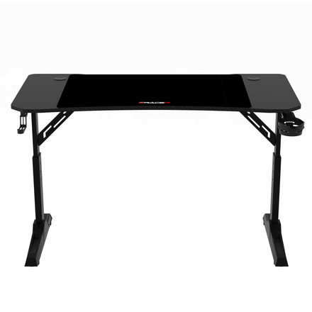 Pevný herní stůl Autronic 120x60cm, výběr výšky, melamin, carbon, LT-H1112 BK (4)