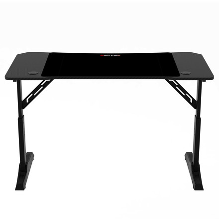 Pevný herní stůl Autronic 120x60cm, výběr výšky, melamin, carbon, LT-H1112 BK (5)