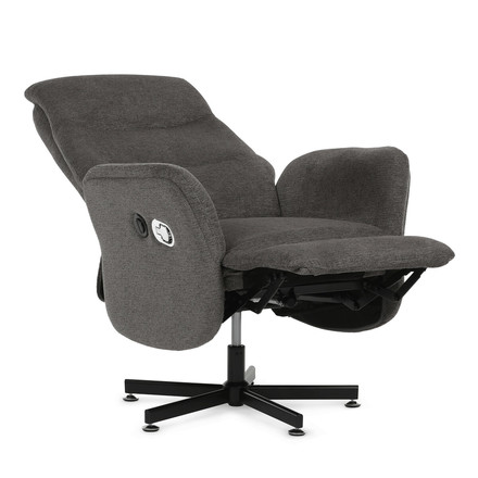 Polohovací křeslo Autronic elektrické zabudované ovládání, šedá, látka, TV-C5479 GREY2 (9)