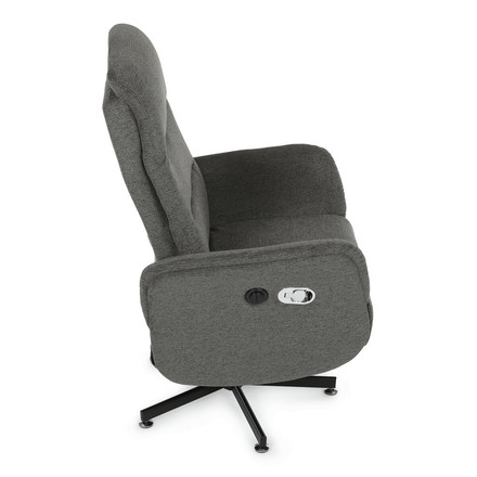 Polohovací křeslo Autronic elektrické zabudované ovládání, šedá, látka, TV-C5479 GREY2 (12)