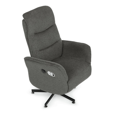 Polohovací křeslo Autronic elektrické zabudované ovládání, šedá, látka, TV-C5479 GREY2 (14)
