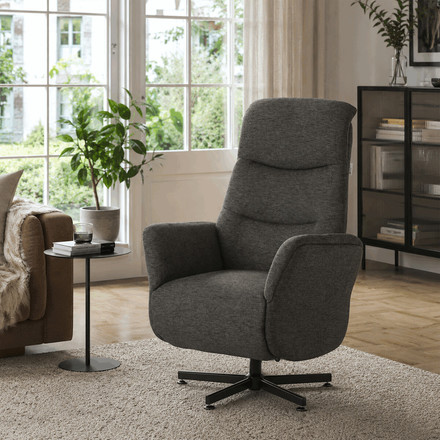 Polohovací křeslo Autronic elektrické zabudované ovládání, šedá, látka, TV-C5479 GREY2 (1)
