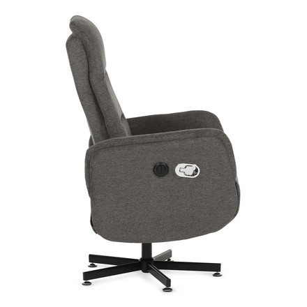 Polohovací křeslo Autronic elektrické zabudované ovládání, šedá, látka, TV-C5479 GREY2 (8)