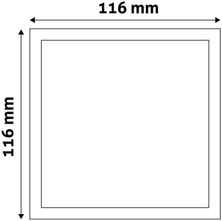 Zápustné svítidlo Avide 9571210 12x12, 6W, 420lm, 4000K (2)