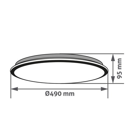 Stropní svítidlo Avide 9572060 LUCCY, d49cm, 44W, 4600lm, RGB+W, DO (7)