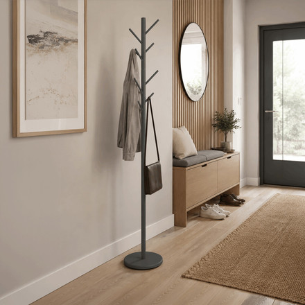 Věšák Autronic kov, šedá, 80001-44 GREY (1)