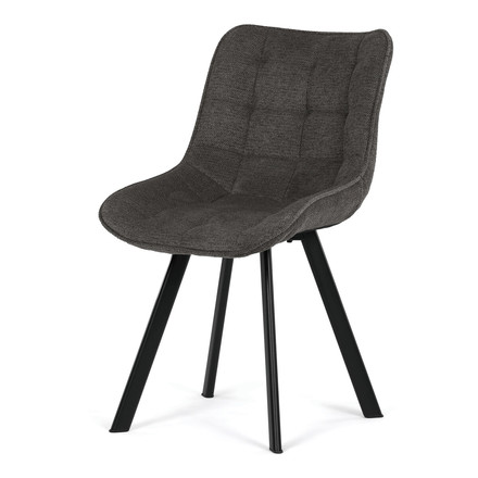 Moderní jídelní židle Autronic šedá, látka, HC-V3068 GREY2