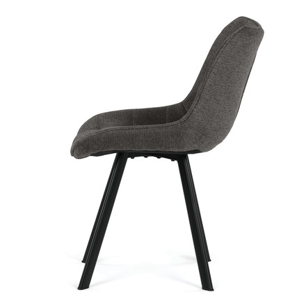 Moderní jídelní židle Autronic šedá, látka, HC-V3068 GREY2 (3)