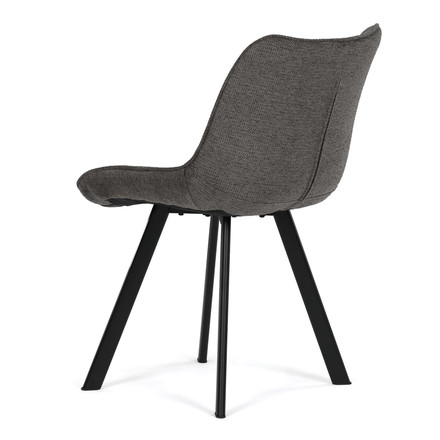 Moderní jídelní židle Autronic šedá, látka, HC-V3068 GREY2 (4)