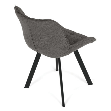Moderní jídelní židle Autronic šedá, látka, HC-V3068 GREY2 (6)