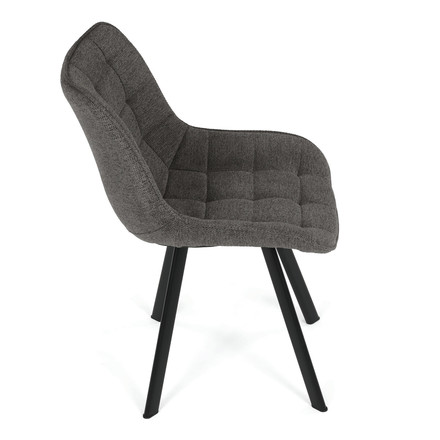 Moderní jídelní židle Autronic šedá, látka, HC-V3068 GREY2 (7)