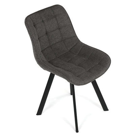 Moderní jídelní židle Autronic šedá, látka, HC-V3068 GREY2 (8)