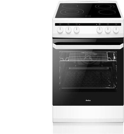Sklokeramický sporák Amica SHC 5865 W