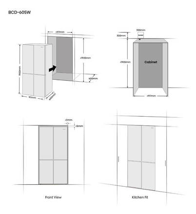 Americká chladnička Hisense RQ768N4GVE (8)