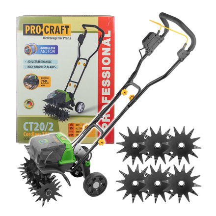 Aku kultivátor Procraft CT202 bb (bez baterie a nabíječky)
