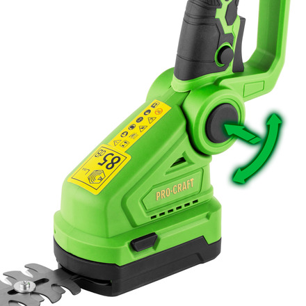 Aku nůžky na trávu a keře Procraft PGH2100 (8)