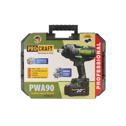Aku rázový utahovák Procraft PWA90 (20)
