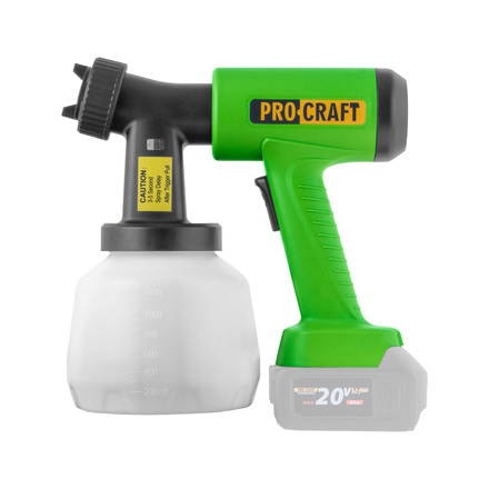 Aku stříkací pistole Procraft PSE22bb s funkcí ofukování (bez baterie a nabíječky) (2)