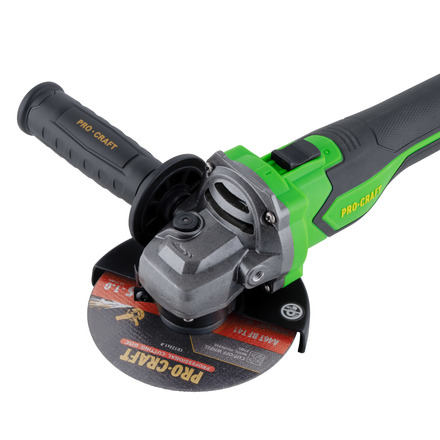 Aku úhlová bruska Procraft PGA22 (bez baterie a nabíječky), 125mm (9)